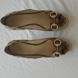 Gucci beige Wedge/Espedrille Size 39+